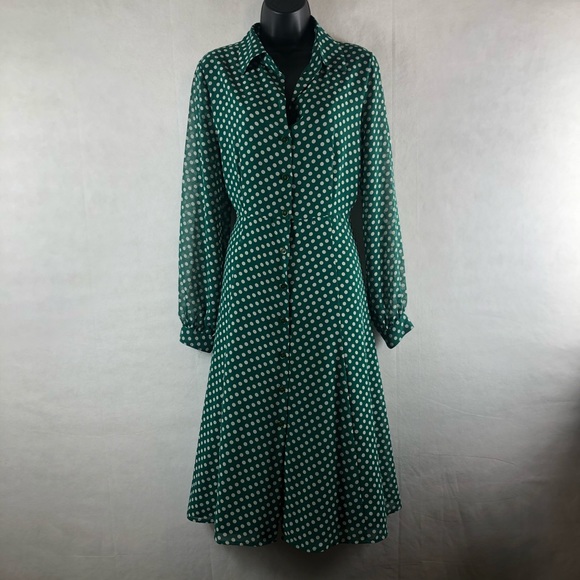 Eva Mendez New York & Company Dress polkadot SZ6 - Picture 5 of 8